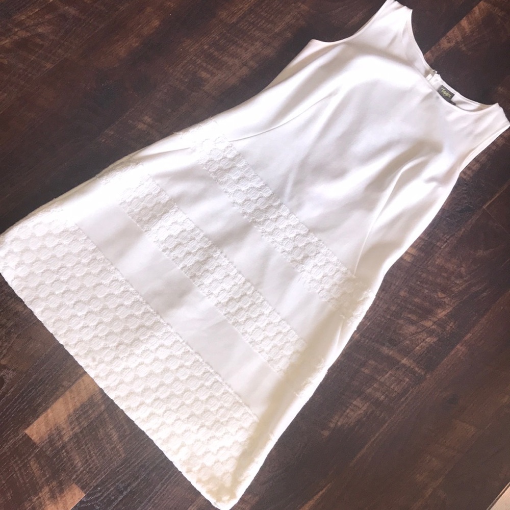 Taylor Off-white Sheath Dress Sz 12